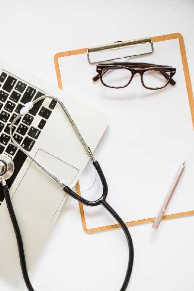 Doctor Laptop Prescription form