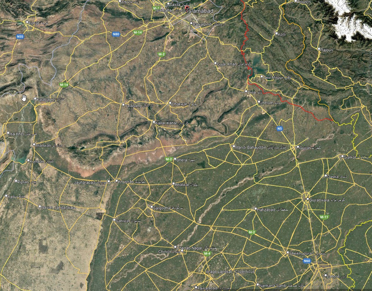 Pakistan Punjab Gujranwala Map
